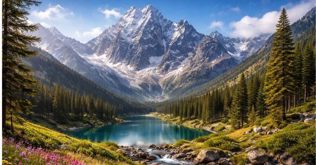 Local culture and traditional festival celebration near Jaroconca Mountain in the Peruvian Andes