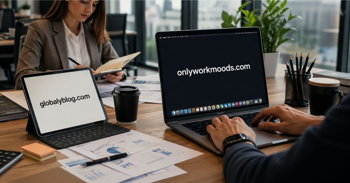 onlyworkmoods com website homepage review showing blog content and articles in 2026
