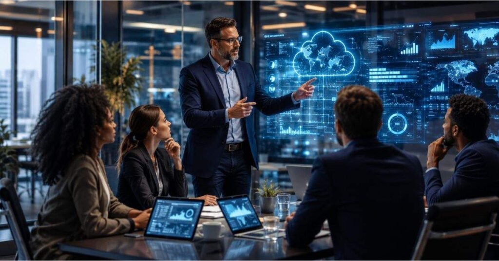 WaveTechGlobal team working on digital solutions