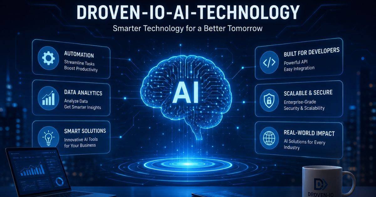 Droven IO AI Technology dashboard showing automation and machine learning features in 2026