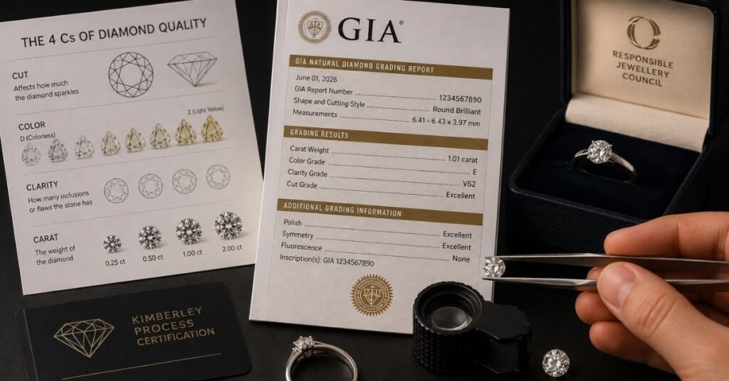 Comparison chart showing natural diamond versus lab-grown diamond value and rarity differences
